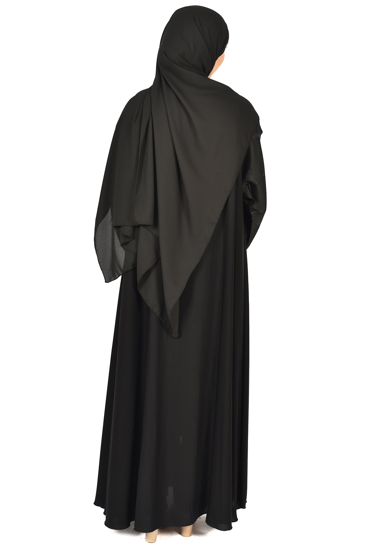 Elegant Black Abaya with Subtle Embroidery ( ladies abaya )