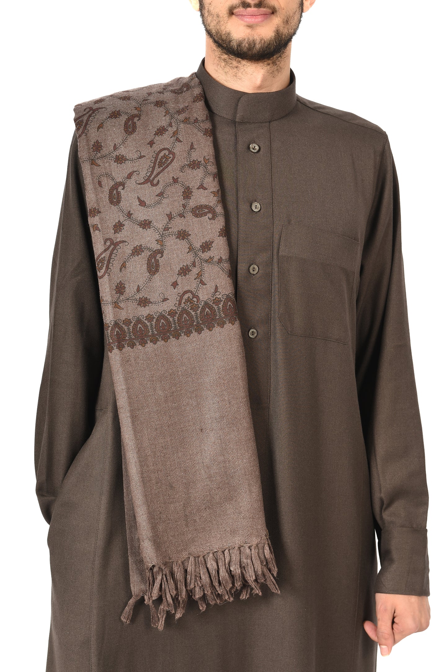 Mens shawls- brown