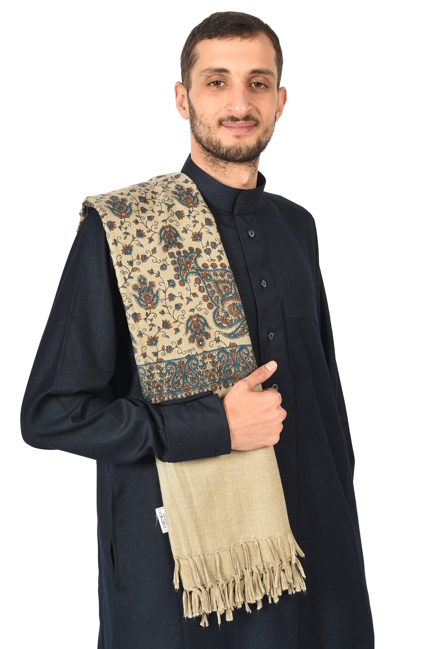 Mens shawls- beige