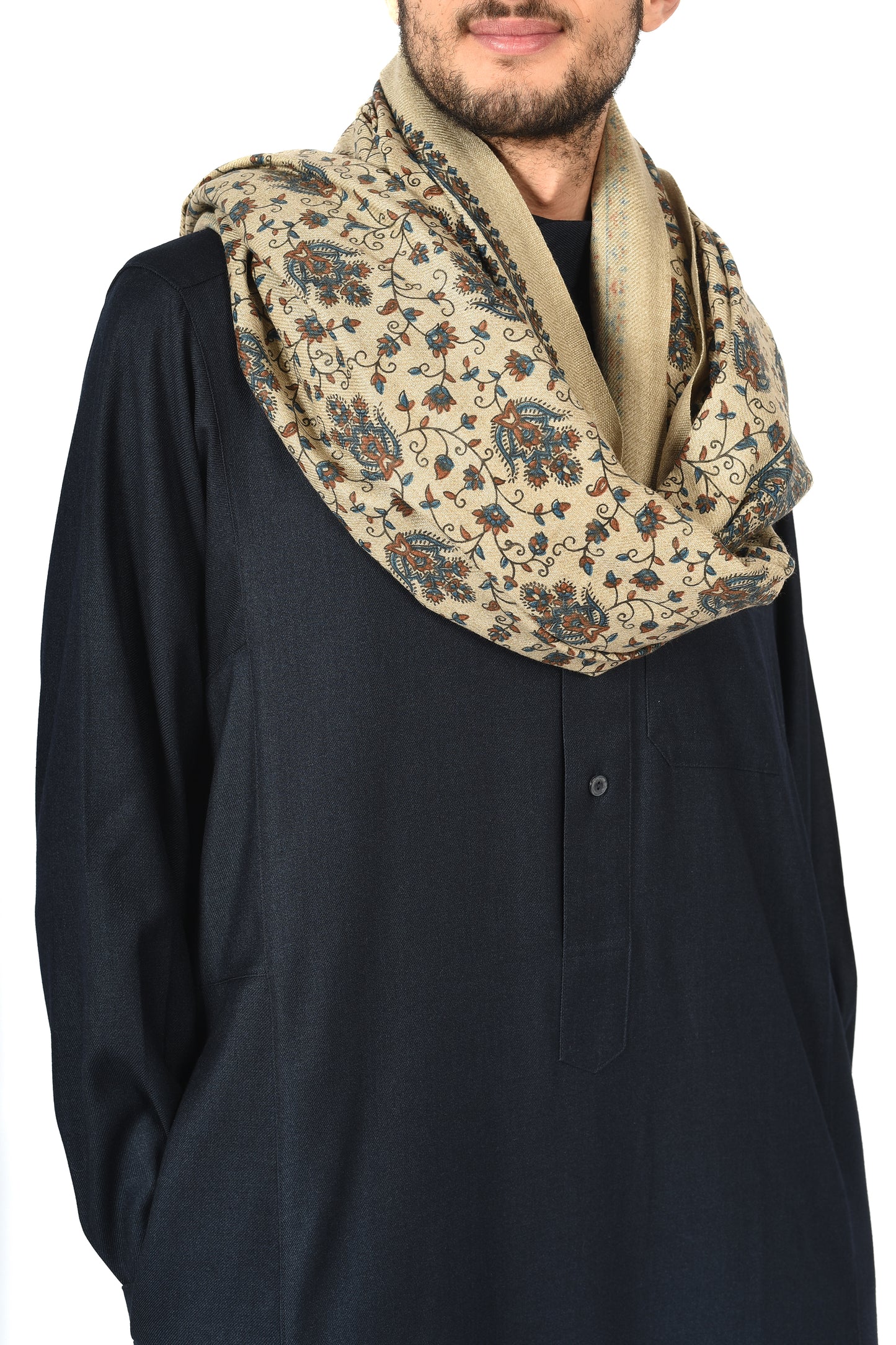 Mens shawls- beige