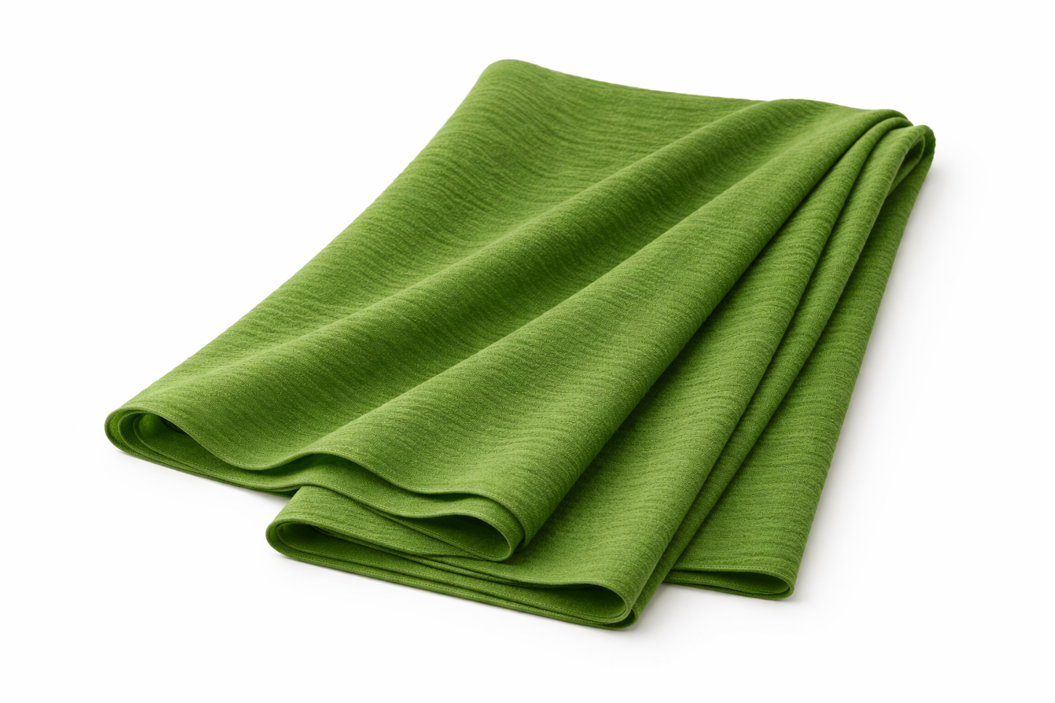 Garden Green Soft airflow fabric scarf with a subtle crinkle texture, perfect for daily modest wear.