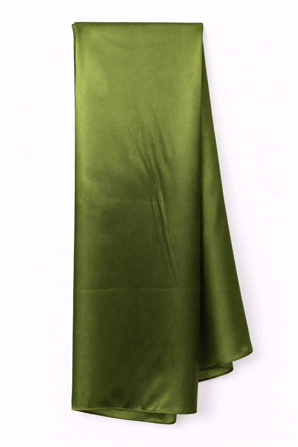 Garden Green Soft Rectangular Satin scarf for Women