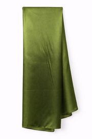 Garden Green Soft Rectangular Satin scarf for Women
