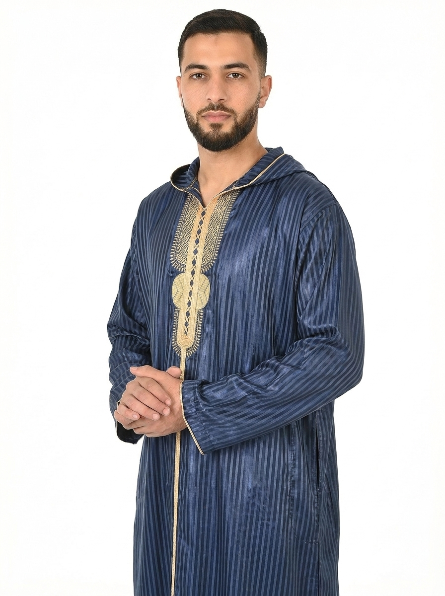 Naval Academy Hooded Moroccan Thobe with Detailing