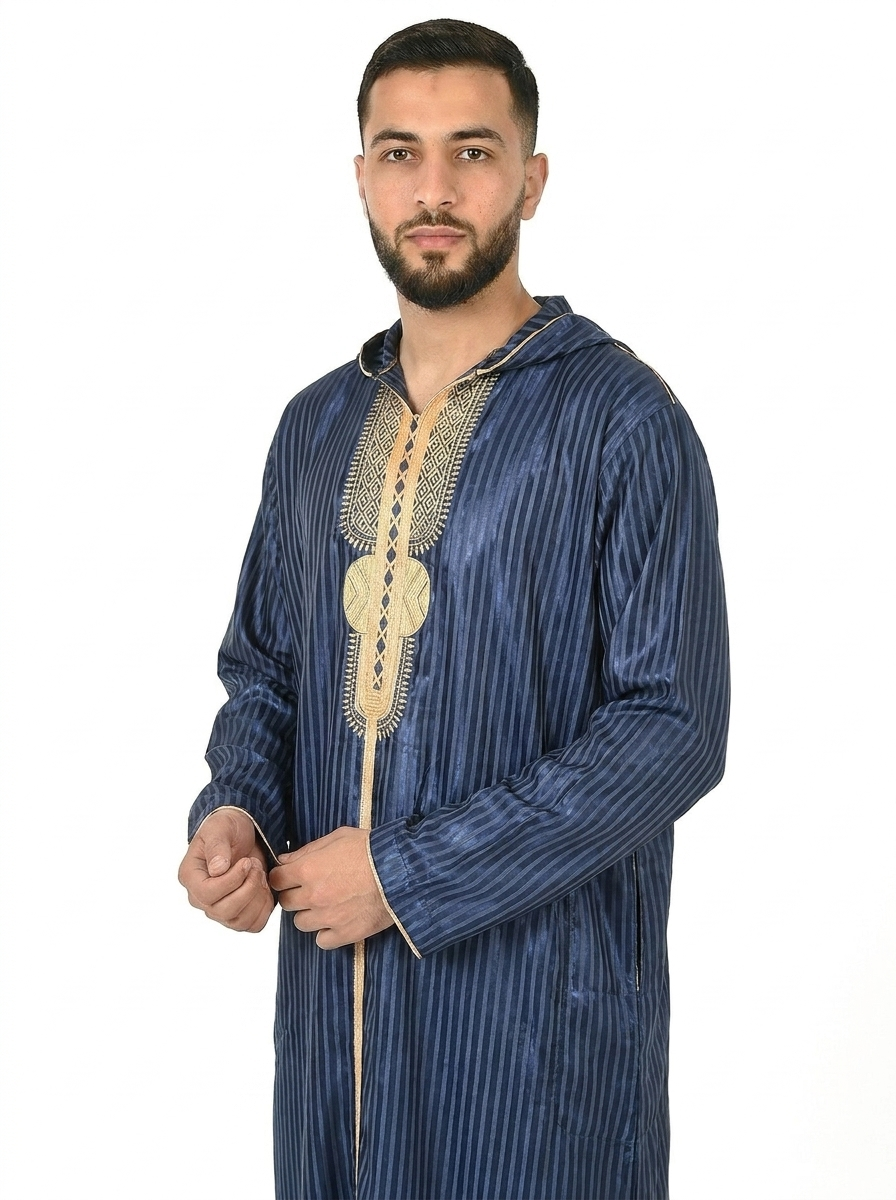 Naval Academy Hooded Moroccan Thobe with Detailing