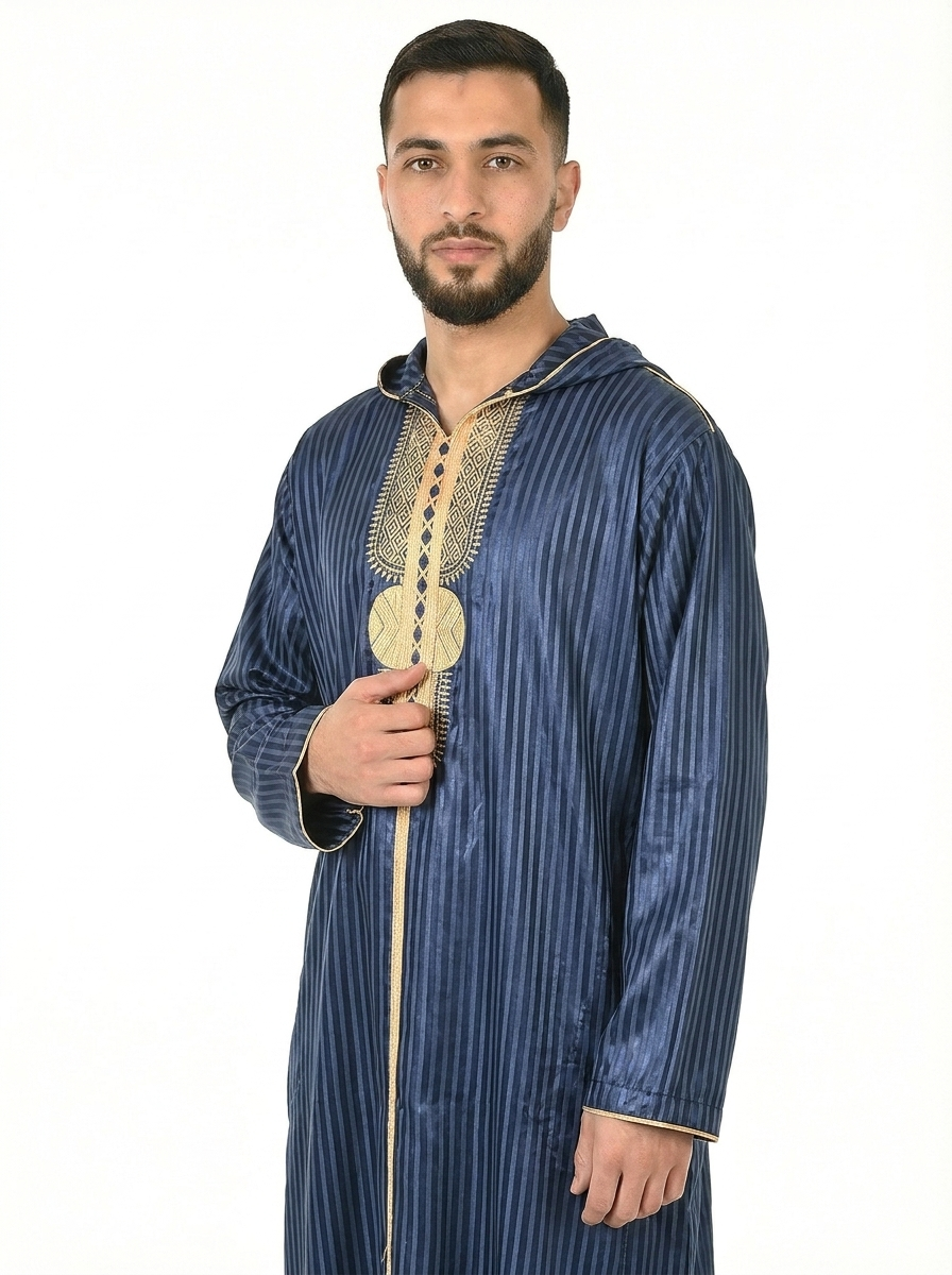 Naval Academy Hooded Moroccan Thobe with Detailing