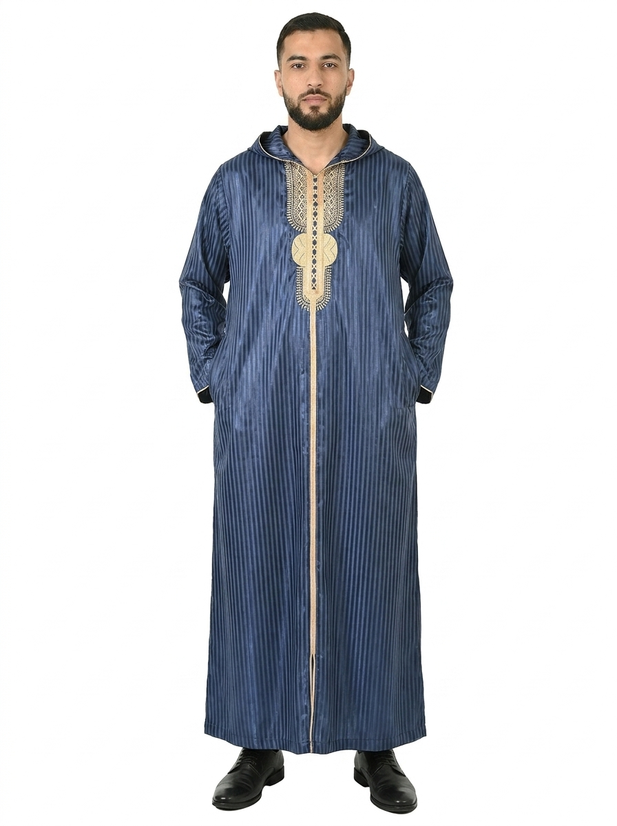 Naval Academy Hooded Moroccan Thobe with Detailing