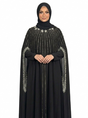 Tap Shoe Waterfall Beaded Two-Piece Cloak Abaya