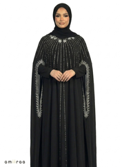Tap Shoe Waterfall Beaded Two-Piece Cloak Abaya