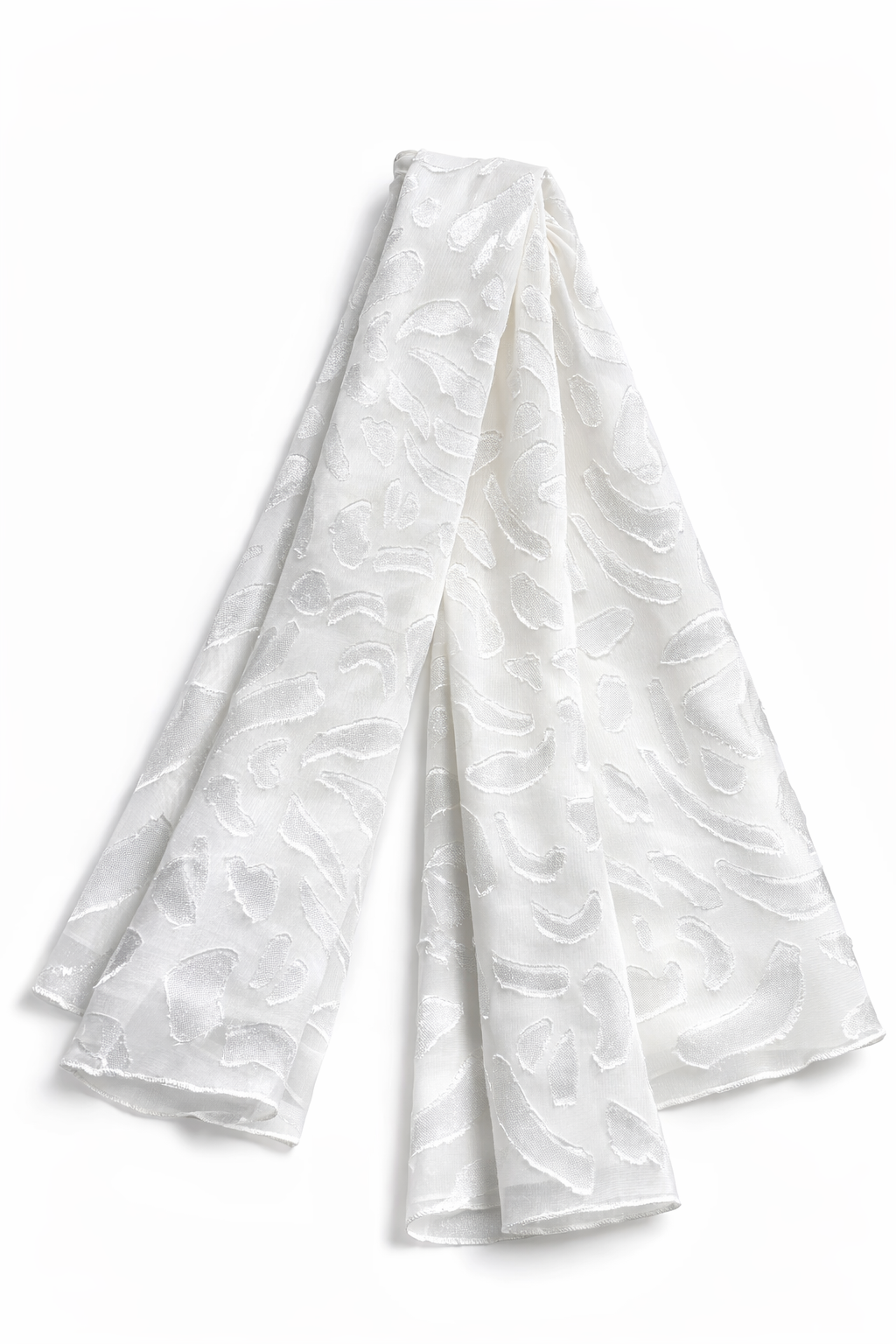 Lightweight Ice Textured Chiffon Scarf for Women