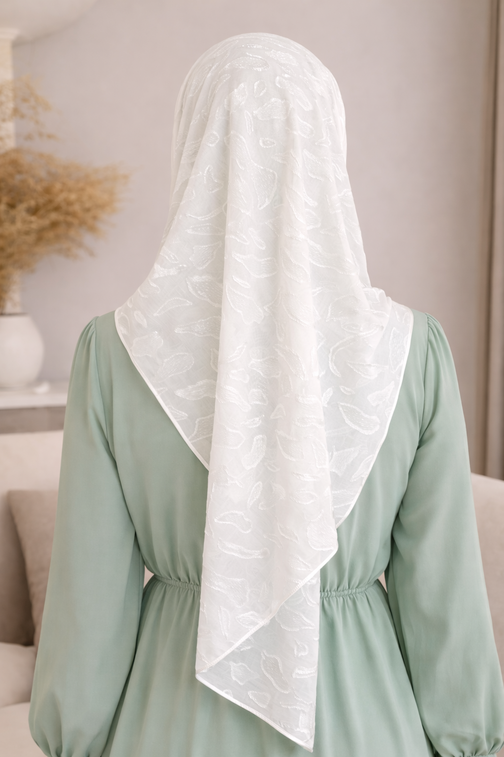 Lightweight Ice Textured Chiffon Scarf for Women