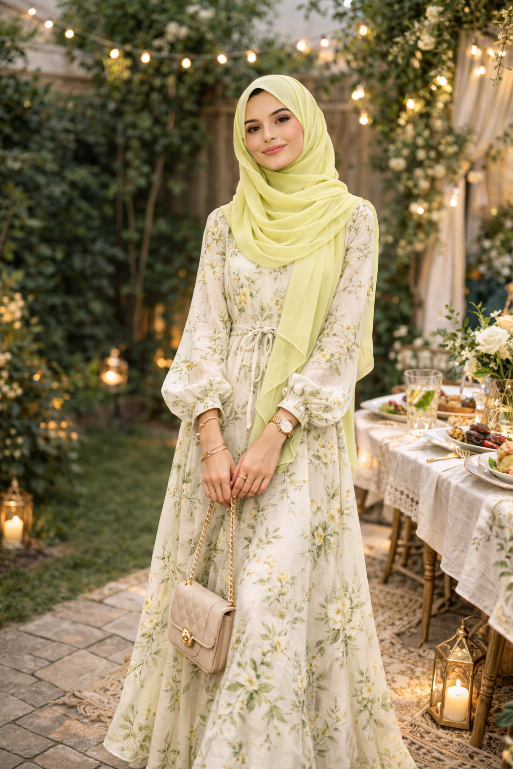 Lime Sherbet Lightweight Rectangular Chiffon Scarf for Women – Sheer Wrap