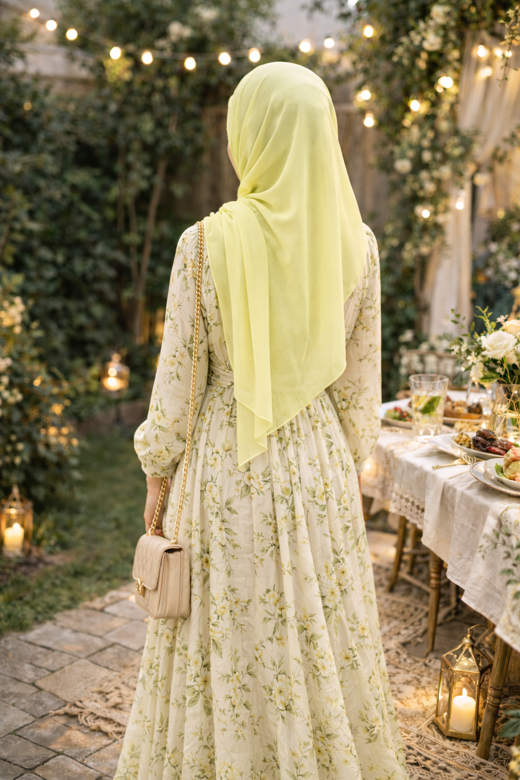 Lime Sherbet Lightweight Rectangular Chiffon Scarf for Women – Sheer Wrap