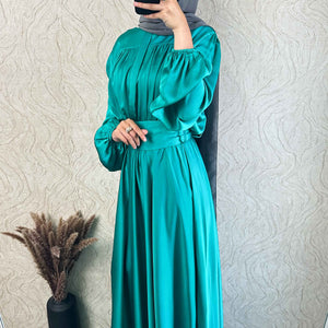 DMN Satin Maxi Dress - amiiraa