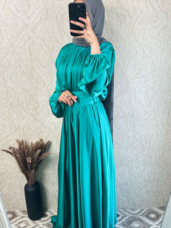 DMN Satin Maxi Dress - amiiraa