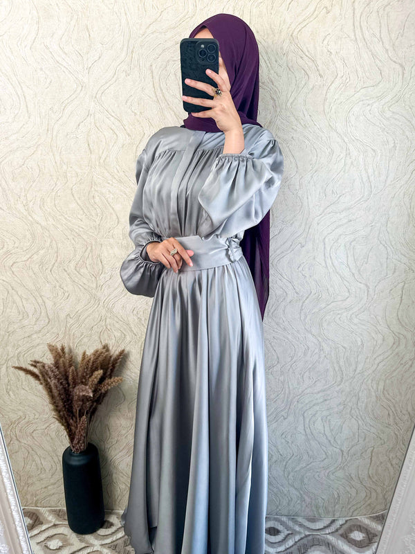 DMN Satin Maxi Dress - amiiraa