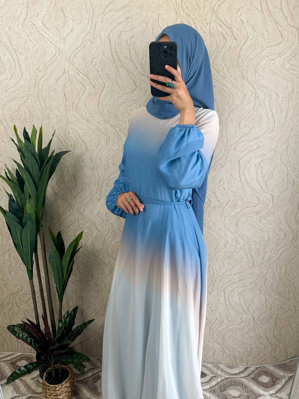 DMN Ombre Chiffon  Dress - amiiraa