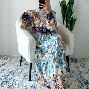 Moroccan Bloom Maxi Dress - Amiiraa