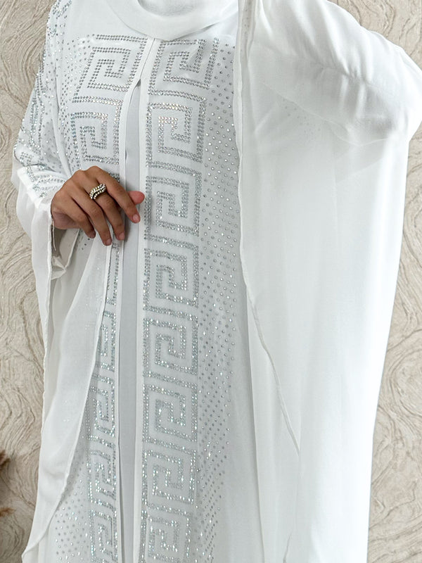 Exclusive Chiffon Beaded Abaya - amiiraa