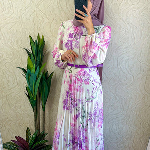 Floral Chiffon Dress - Amiiraa