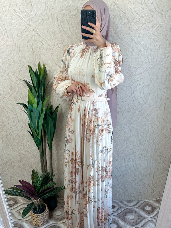 Floral Chiffon Dress - Amiiraa