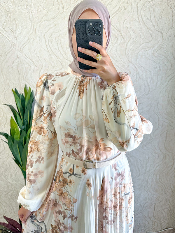 Floral Chiffon Dress - Amiiraa