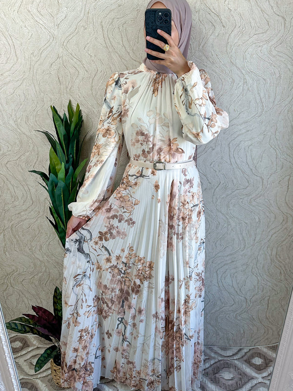 Floral Chiffon Dress - Amiiraa