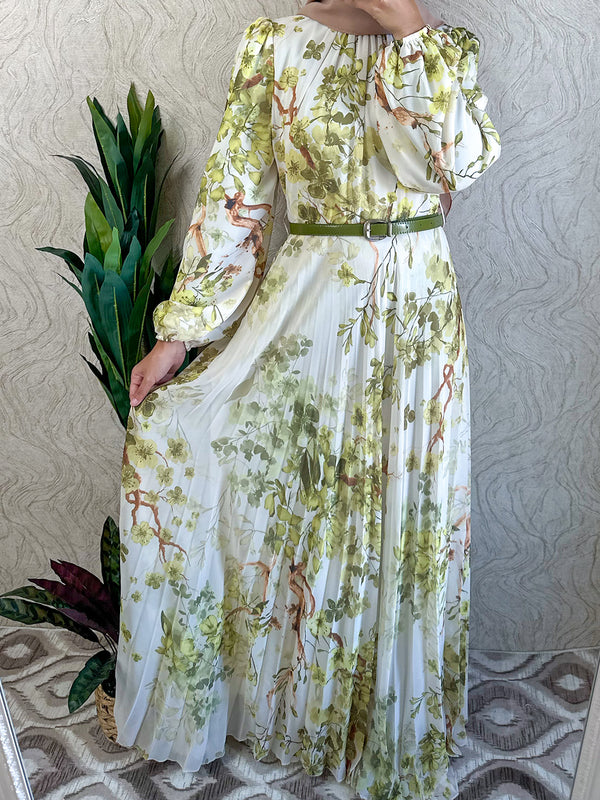 Floral Chiffon Dress - Amiiraa