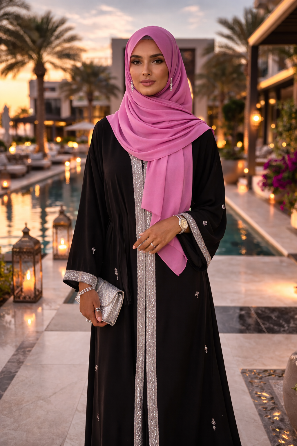 Mellow Mauve Lightweight Rectangular Chiffon Scarf for Women – Sheer Wrap