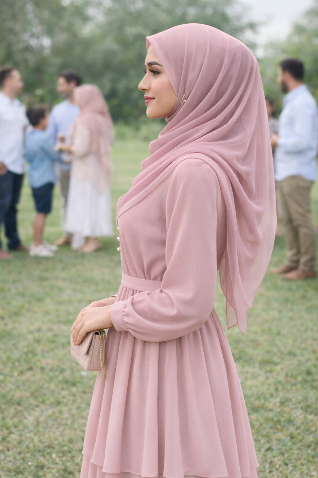 Moonlight Lightweight Rectangular Chiffon Scarf for Women – Sheer Wrap