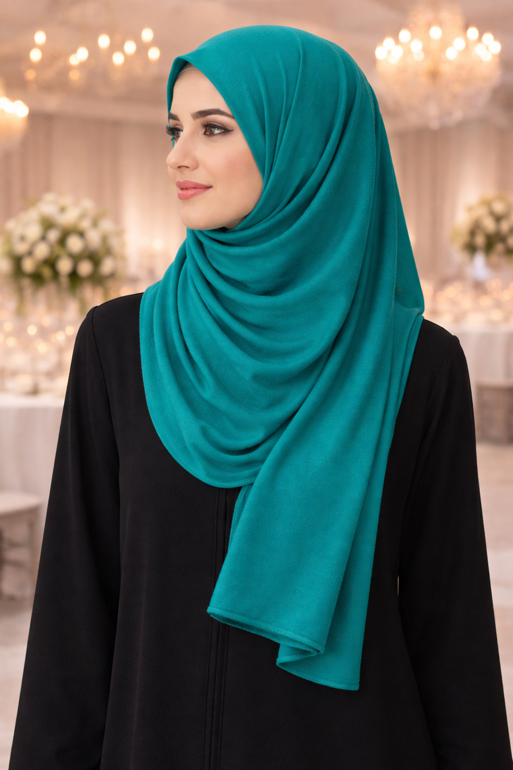 Navigate Soft, stretchy cotton jersey scarf designed for comfortable everyday modest wear
