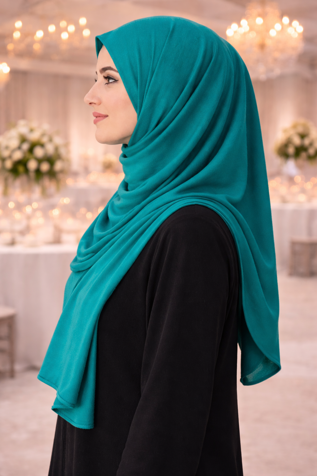 Navigate Soft, stretchy cotton jersey scarf designed for comfortable everyday modest wear
