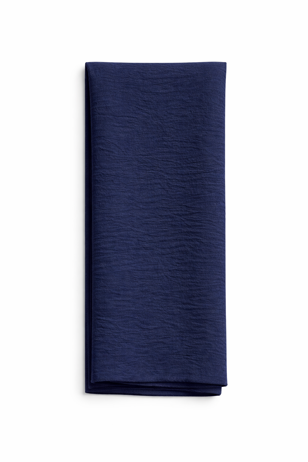 Navy Blazer Soft airflow fabric scarf with a subtle crinkle texture, perfect for daily modest wear.