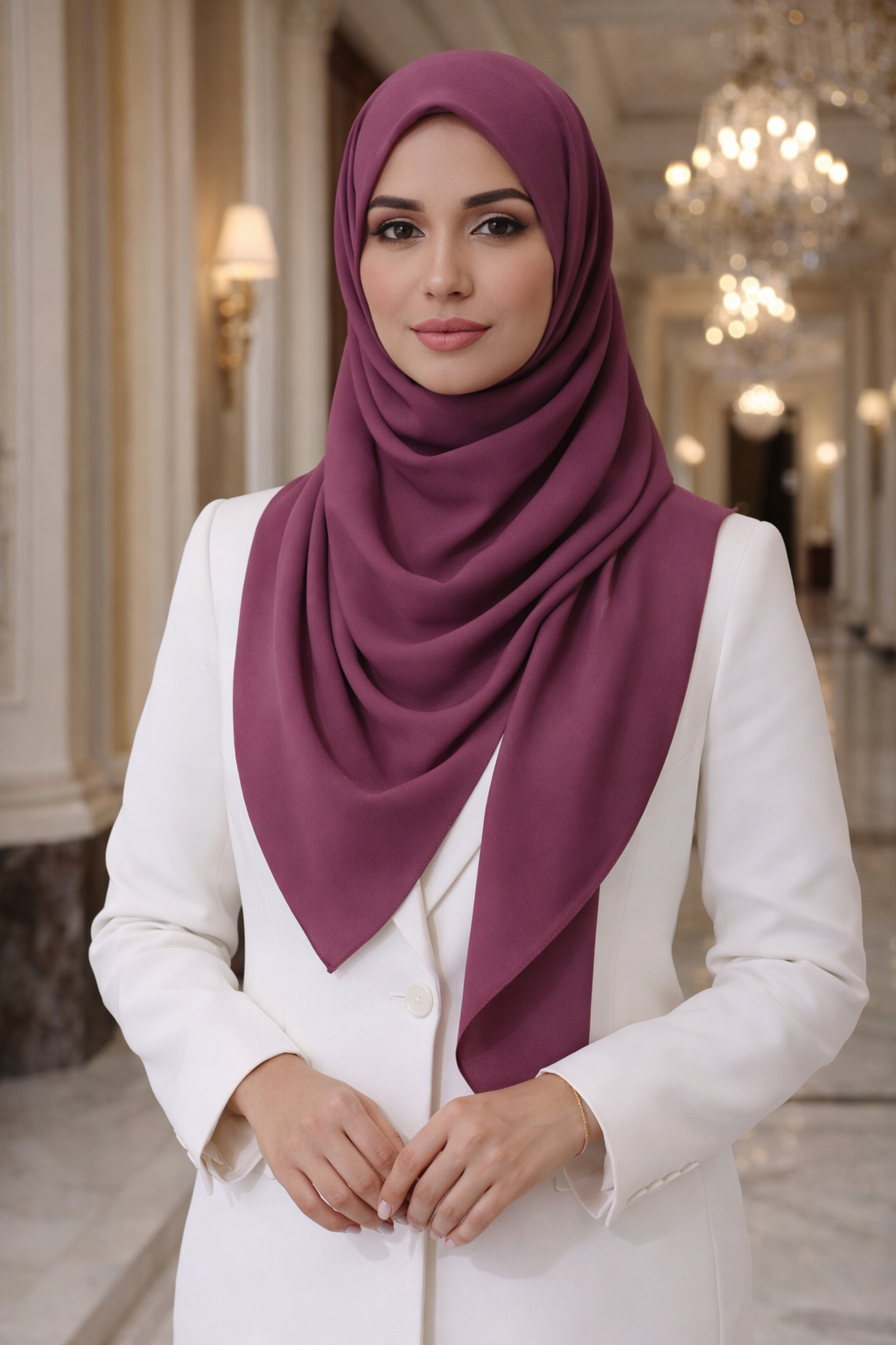 Nocturne Lightweight Rectangular Chiffon Scarf for Women – Sheer Wrap