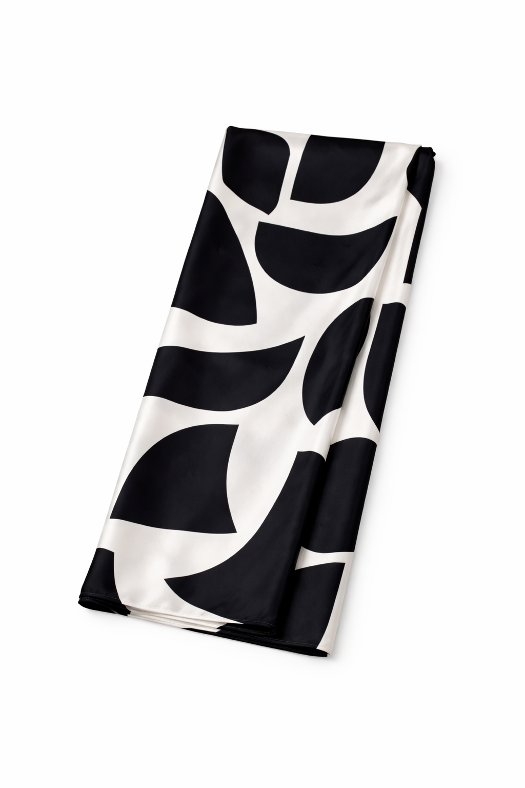 Pattern Tap Shoe Soft Rectangular Satin scarf for Women