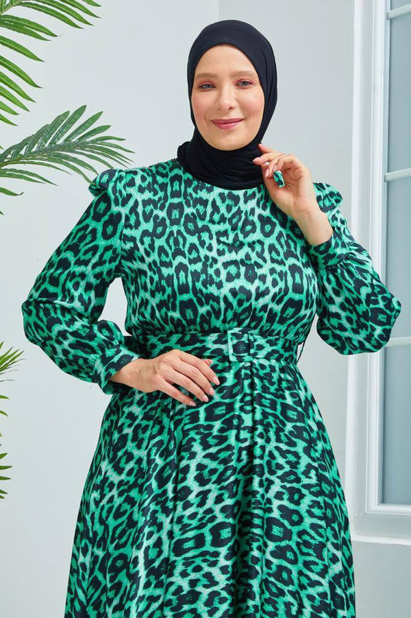 Tiger Satin Dress | Shop online - Amiiraa