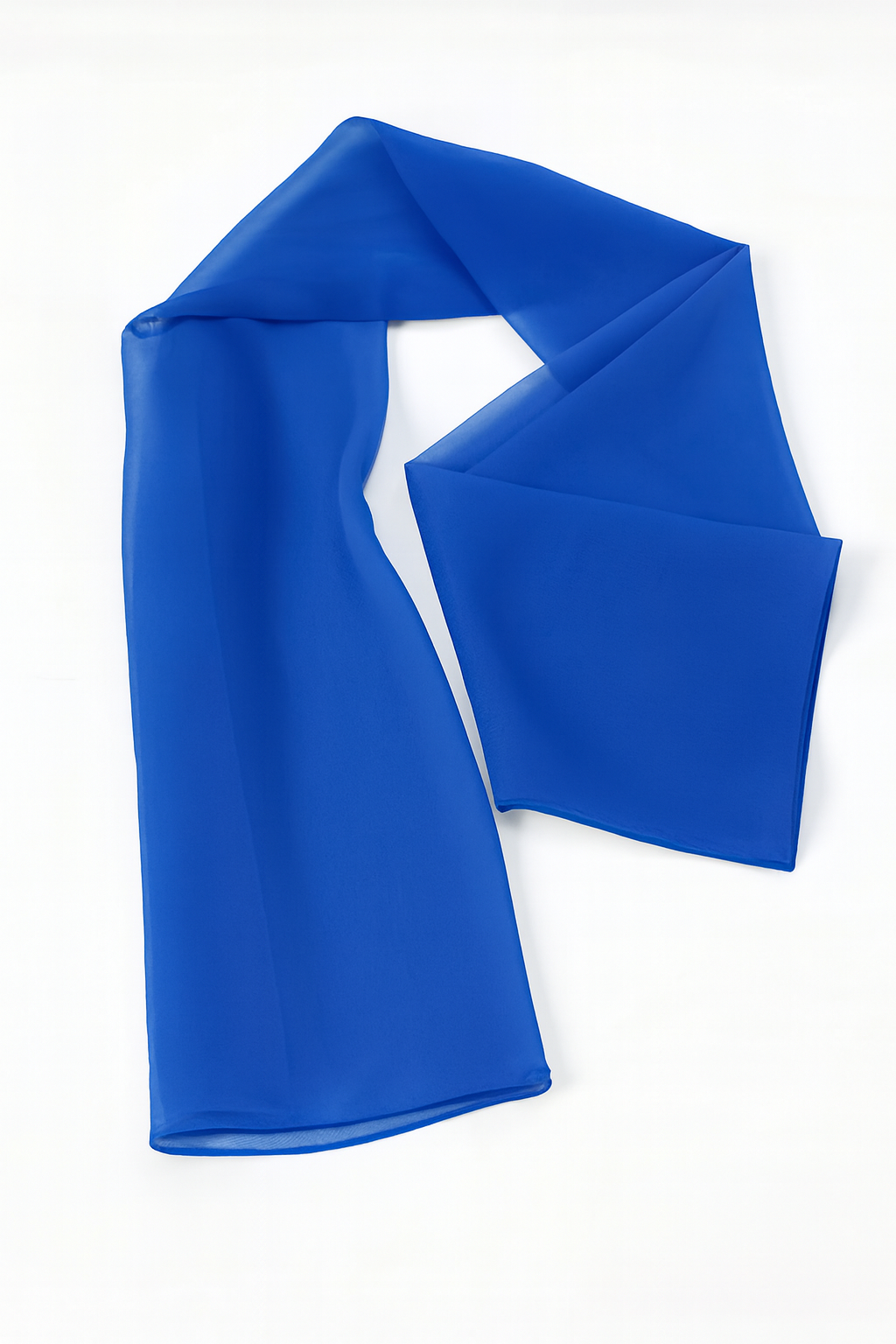 Set Sail Blue Lightweight Rectangular Chiffon Scarf for Women – Sheer Wrap