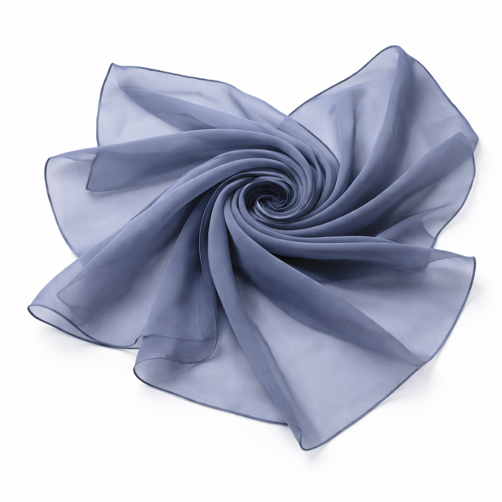 Stormy Weather Lightweight Rectangular Chiffon Scarf for Women – Sheer Wrap