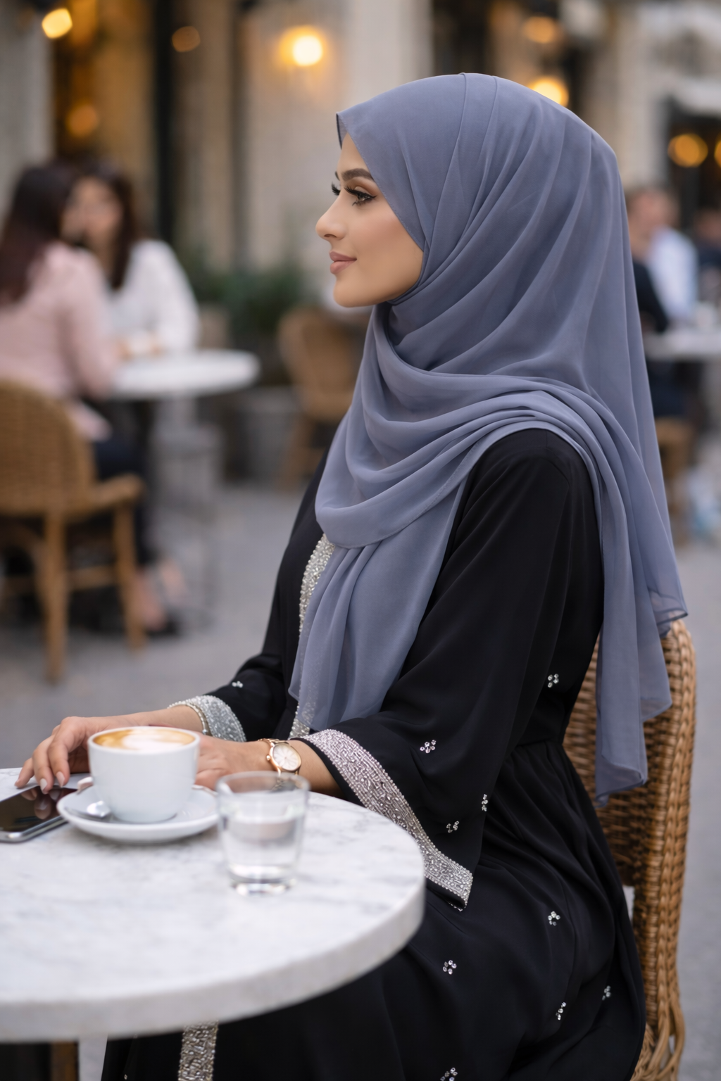 Stormy Weather Lightweight Rectangular Chiffon Scarf for Women – Sheer Wrap