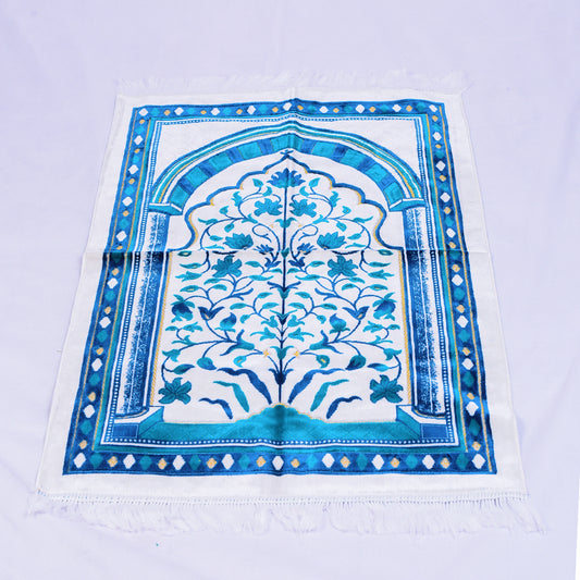 Multi Colour Soft Islamic prayer mat for muslim