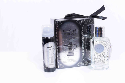 Ard al Zaafaran Dirham Gift Set with Body Spray Perfume for Unisex 100ml