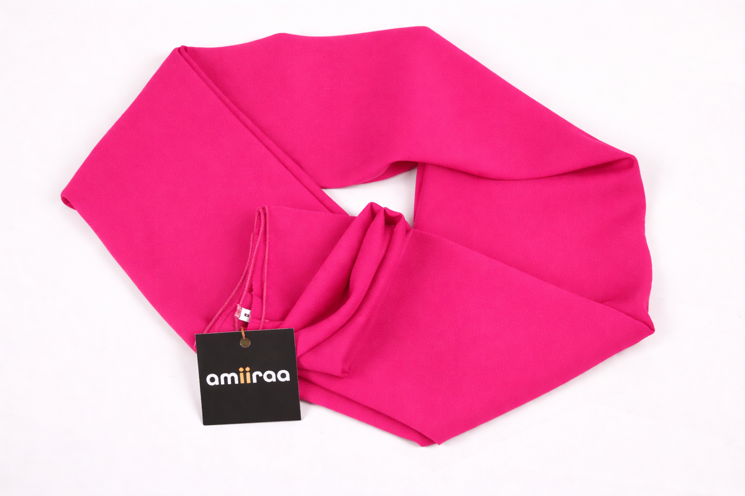 Vivacious Pink Lightweight Rectangular Chiffon Scarf for Women – Sheer Wrap