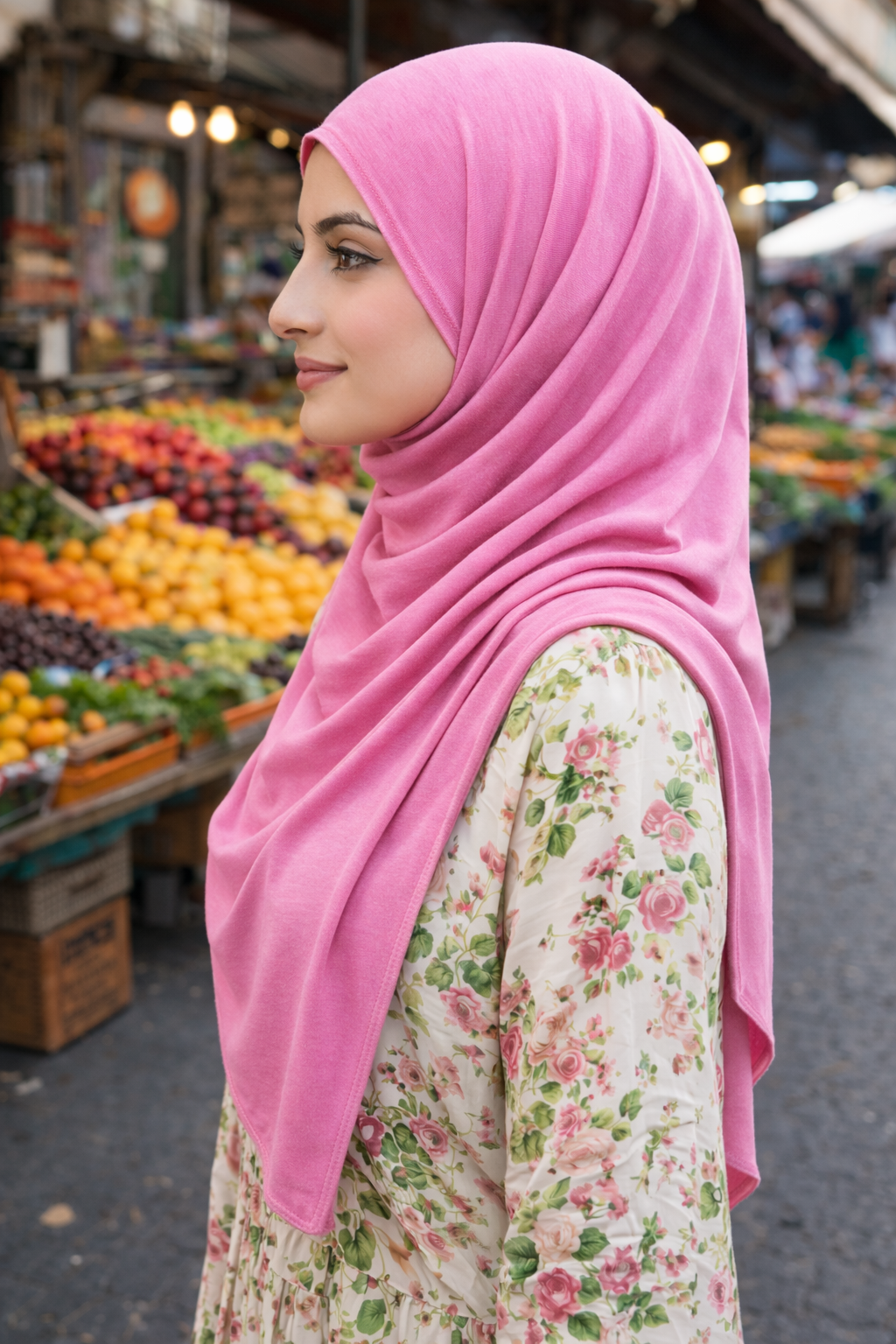 Wild Orchid Soft, stretchy cotton jersey scarf designed for comfortable everyday modest wear