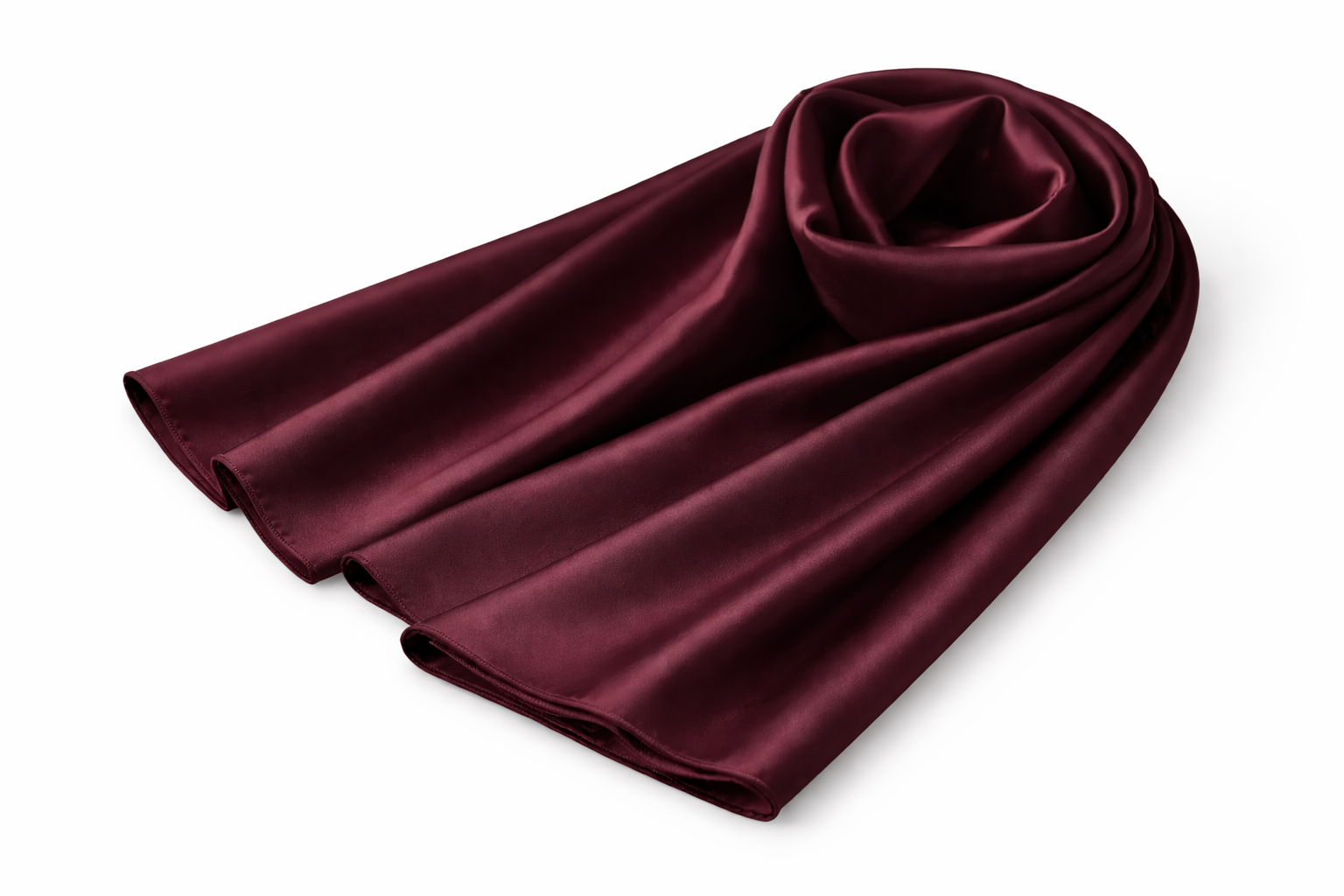 Windsor wine Soft Rectangular Satin scarf for Women