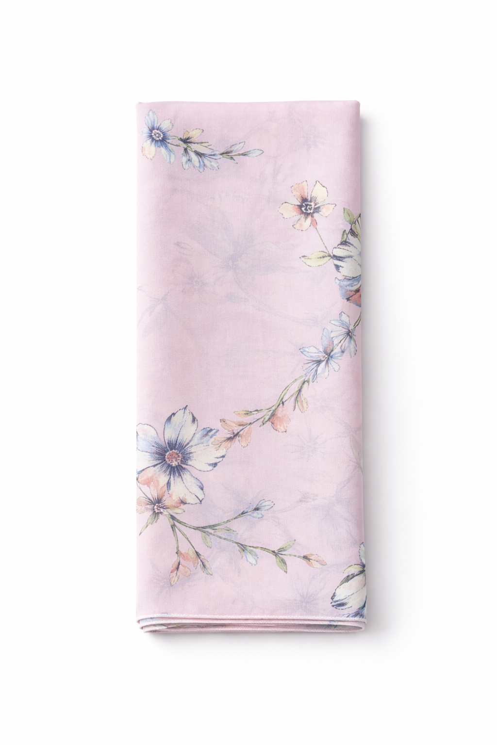 Winsome Orchid Floral Chiffon Scarf for Modest Elegance & Everyday Grace