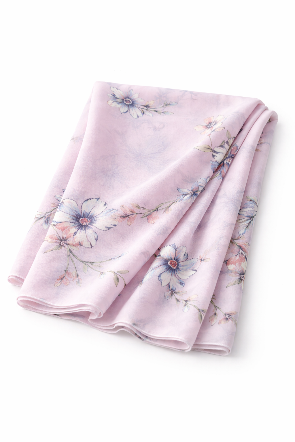 Winsome Orchid Floral Chiffon Scarf for Modest Elegance & Everyday Grace