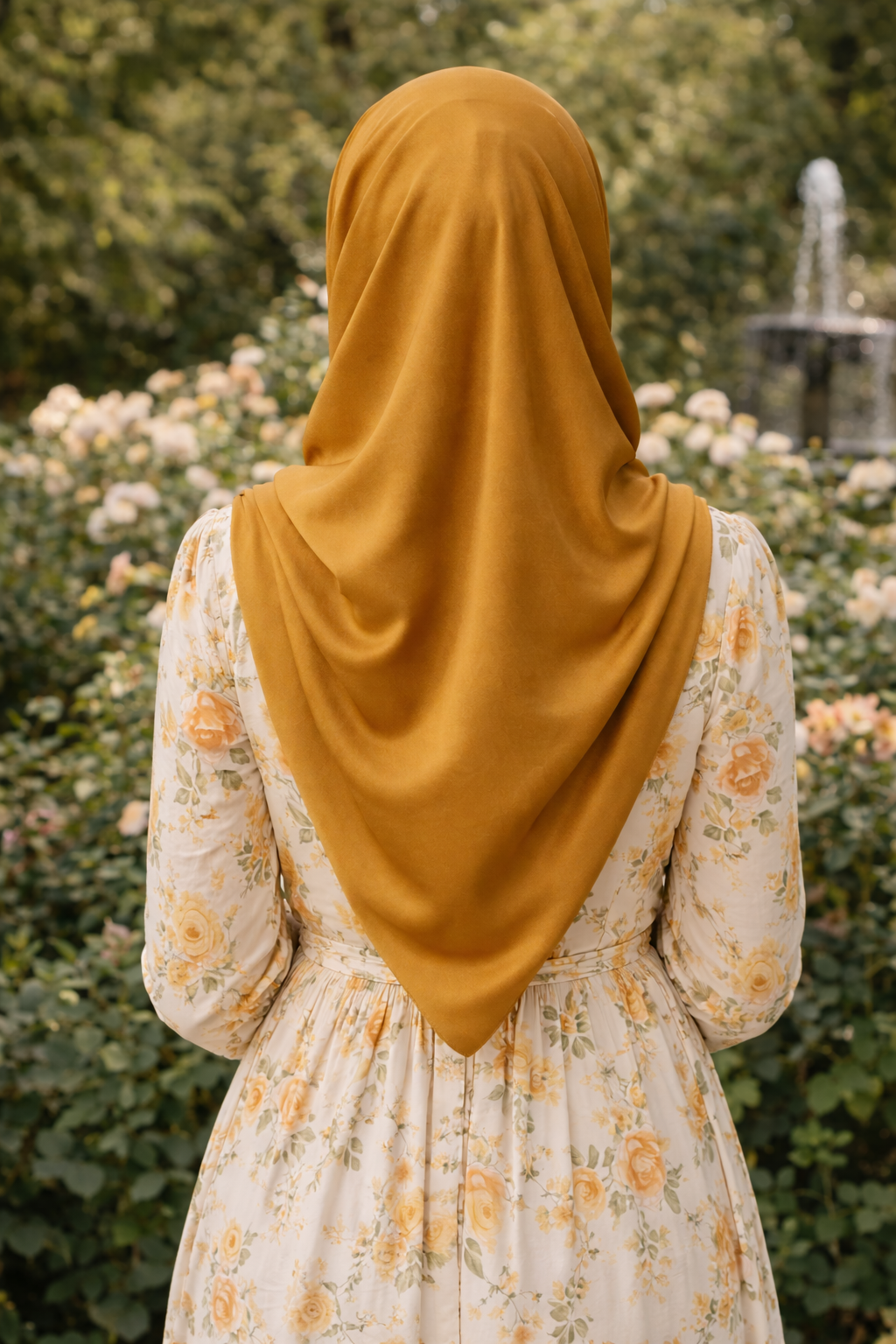 Wood Thruch Soft Rectangular Satin scarf for Women